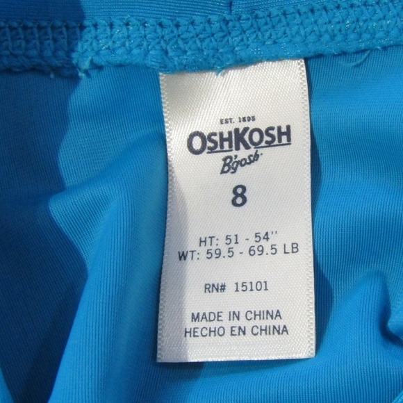 🐳HP🐳 NEW Oshkosh UPF 50 Blue Shark Swim Shirt 8 - Picture 5 of 6